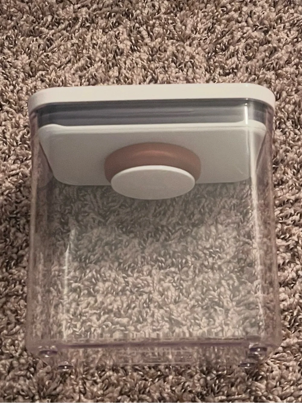 OXO POP 1.7qt Plastic Rectangle Tall Airtight Container, Clear, Brown Sugar